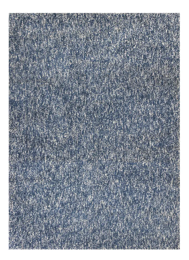 9' X 13' Ivory Abstract Shag Hand Woven Area Rug