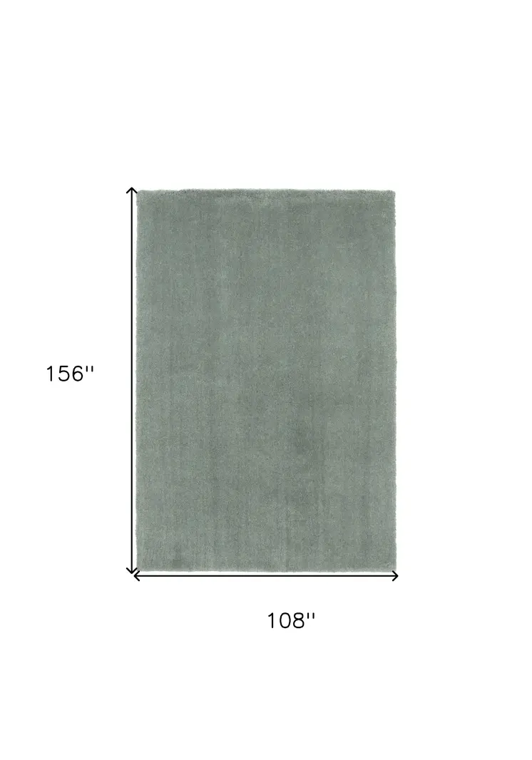 9' X 13' Slate Blue Indoor Shag Rug