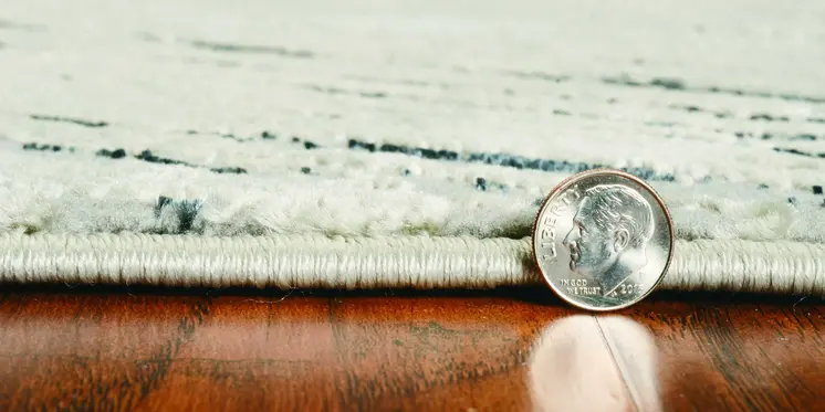 9' X 13'  Polyester Silver Grey Area Rug