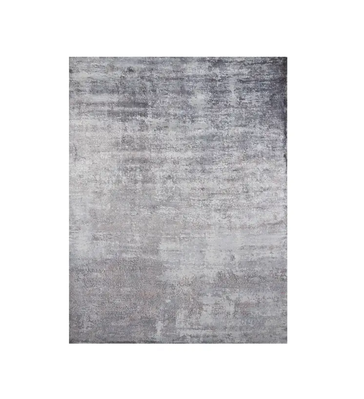9' X 12' Gray Abstract Hand Loomed Area Rug