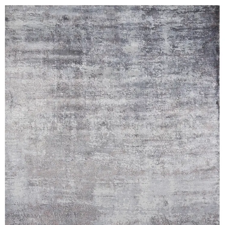 9' X 12' Gray Abstract Hand Loomed Area Rug