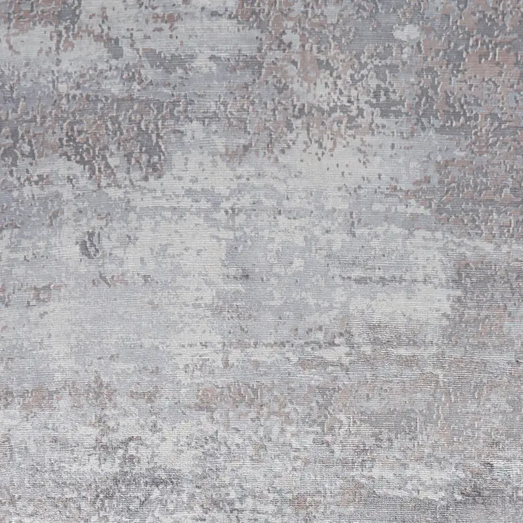 9' X 13' Light Gray Abstract Hand Loomed Area Rug