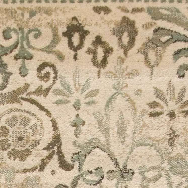 5' X 8' Ivory Vintage Area Rug