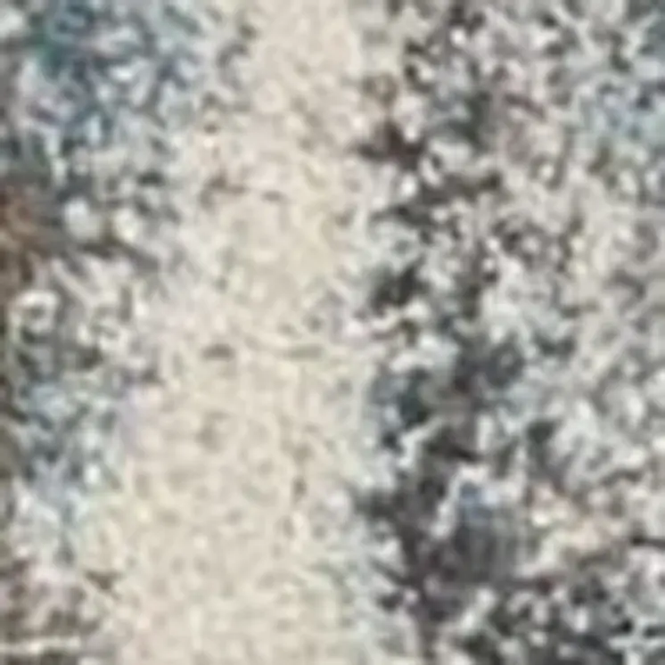 5' X 8' Teal Blue And White Abstract Area Rug