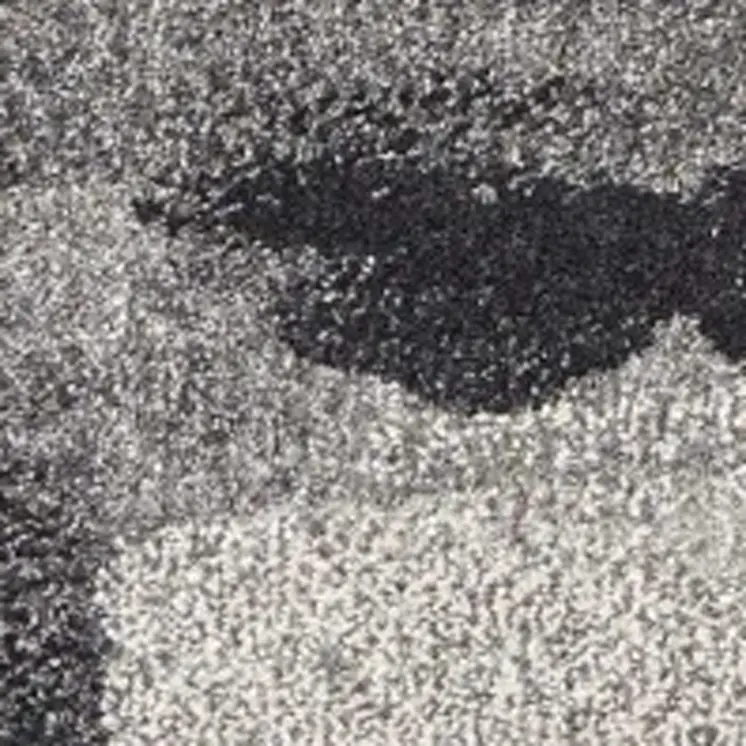 5' X 8' Gray And Black Abstract Area Rug
