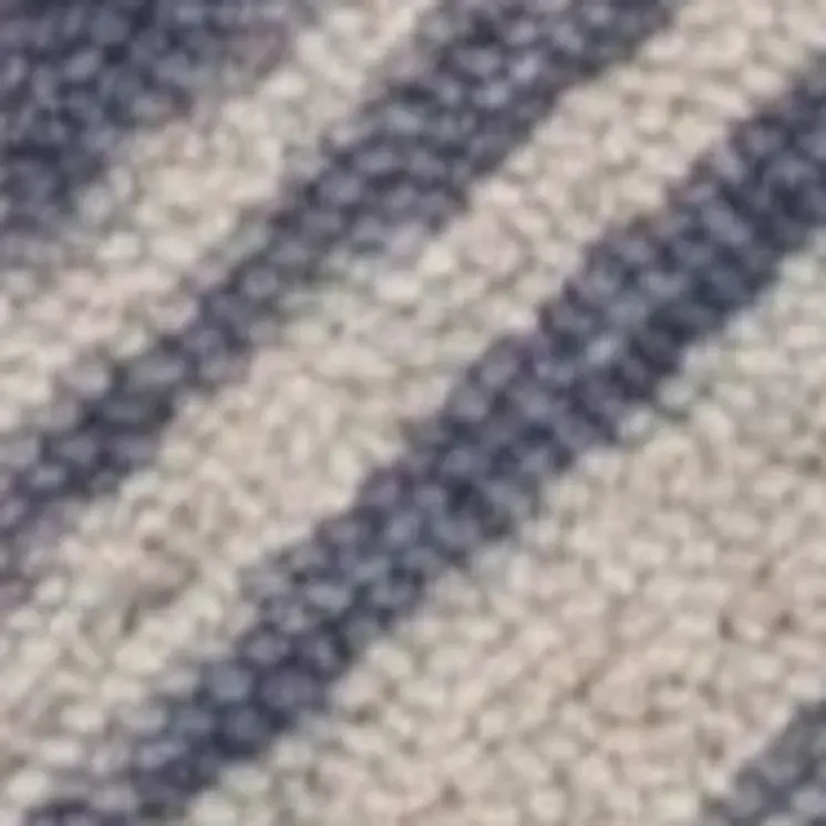 5' X 7' Blue And Beige Wool Abstract Hand Tufted Area Rug