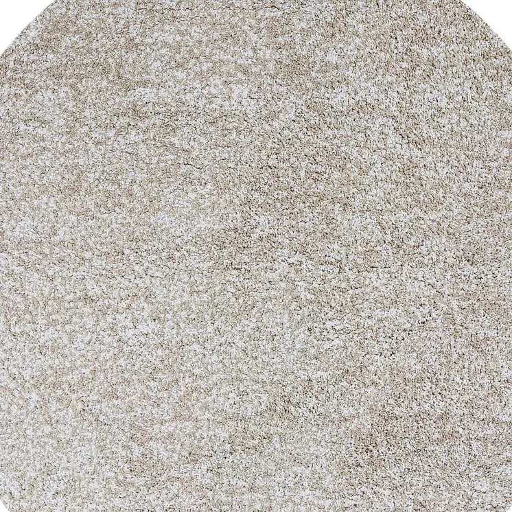 6' Ivory Round Hand Woven Area Rug