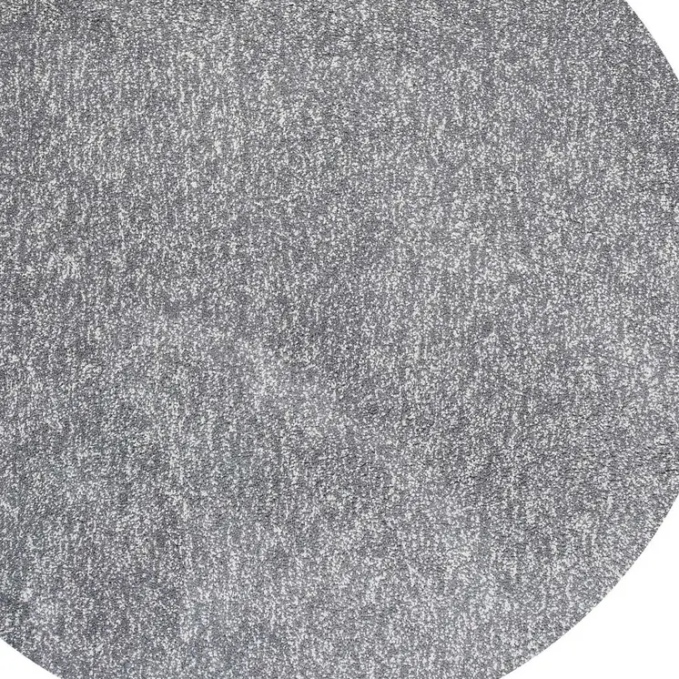 6' Gray Hand Woven Round Rug