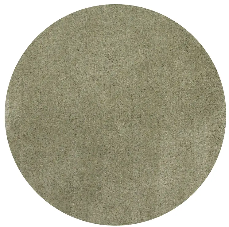 6' Sage Green Round Hand Woven Area Rug