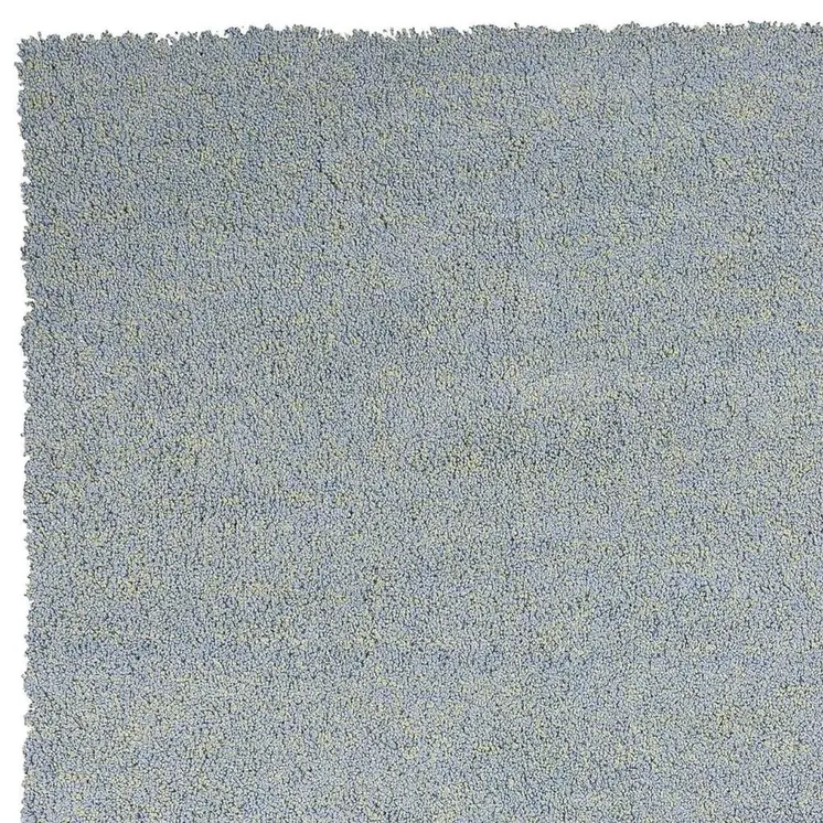 5' X 7' Blue Shag Hand Woven Area Rug