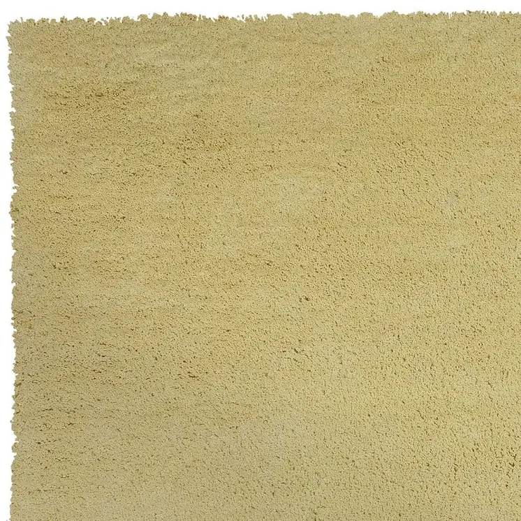 5' X 7' Canary Yellow Shag Hand Woven Area Rug