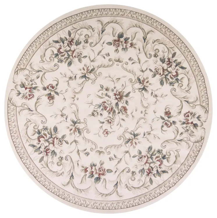 8' Ivory Round Rug