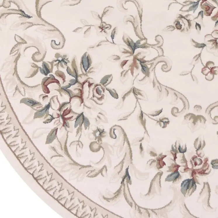 8' Ivory Round Rug