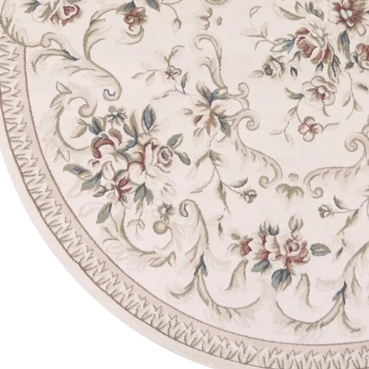 8' Ivory Round Rug