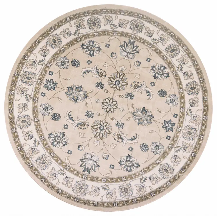 8' Beige Round Rug