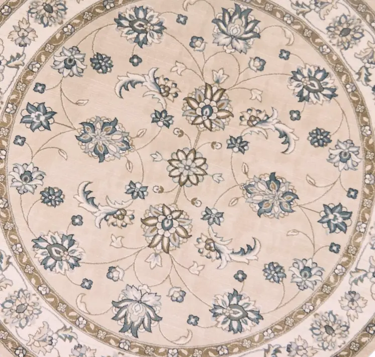 8' Beige Round Rug