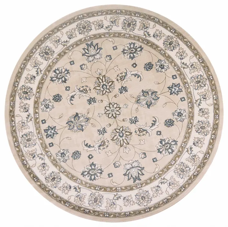 8' Beige Round Rug