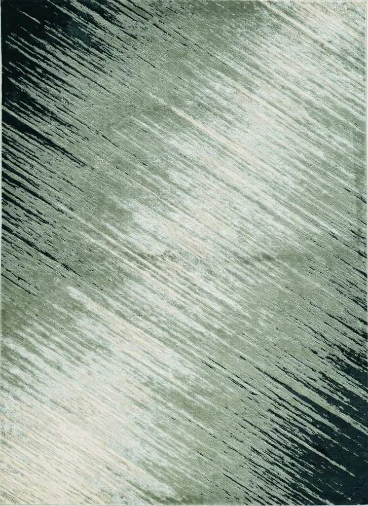 5' X 8' Silver And Gray Abstract Area Rug
