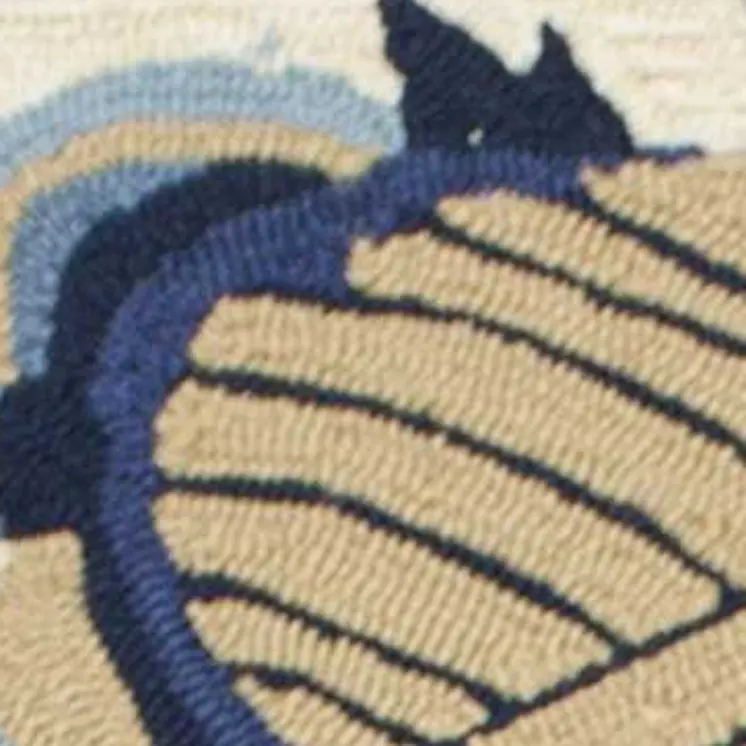 5' X 8' Sand Abstract Indoor Outdoor Area Rug
