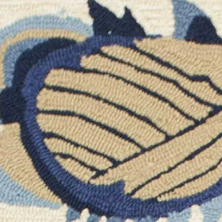 5' X 8' Sand Abstract Indoor Outdoor Area Rug