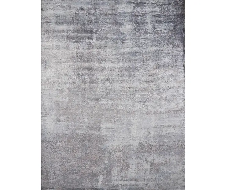 3' X 5' Slate Gray Abstract Hand Loomed Area Rug
