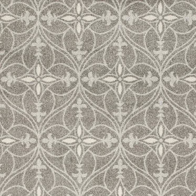 8' X 11' Gray Area Rug With UV Protection