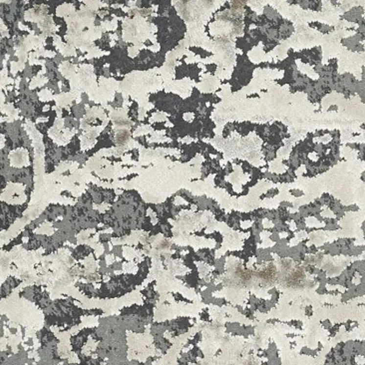 5' X 8' Ivory Medallion Area Rug