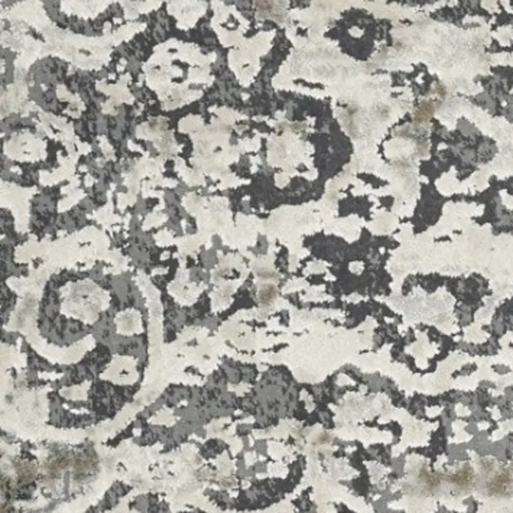 5' X 8' Ivory Medallion Area Rug