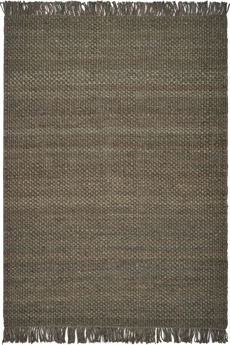 5' X 7' Slate Brown Hand Woven Area Rug
