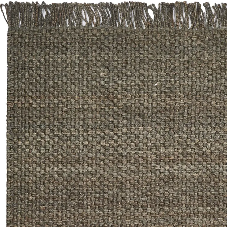 5' X 7' Slate Brown Hand Woven Area Rug
