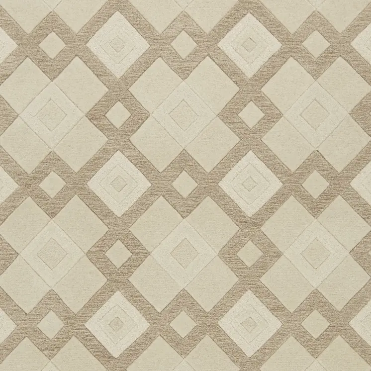 5' X 8'  Wool Ivory  Area Rug