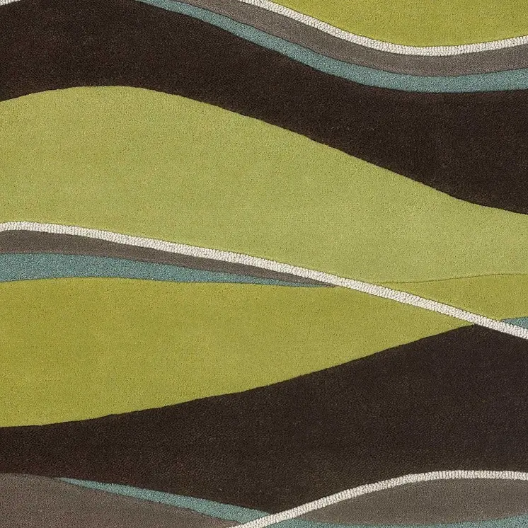 5' X 8'  Wool Lime Or  Mocha Area Rug