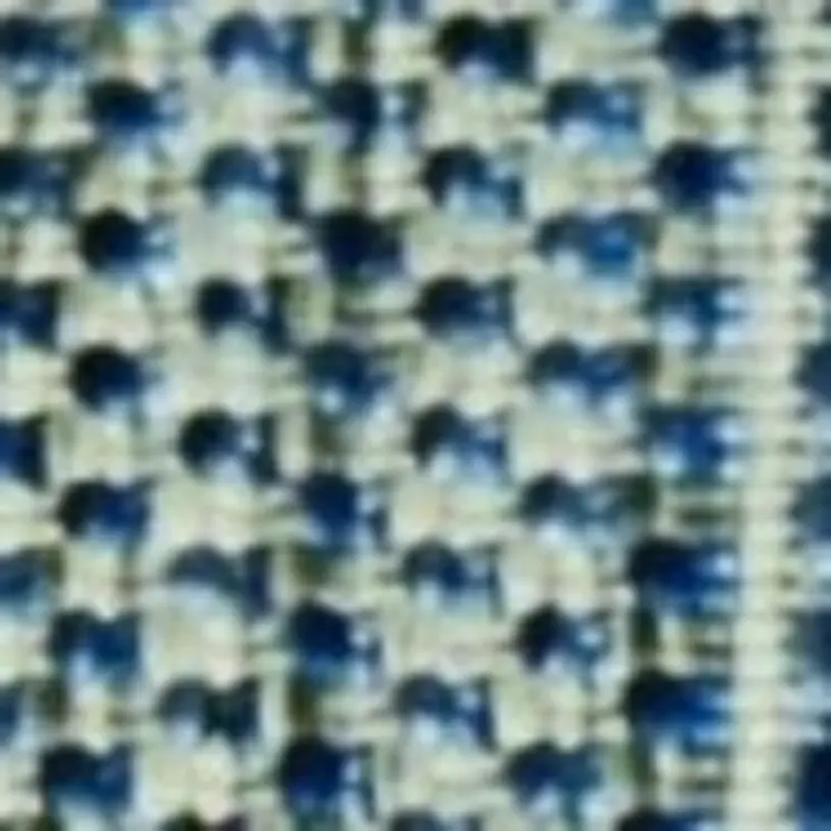 3' X 4' Blue And Green Striped Indoor Outdoor Area Rug