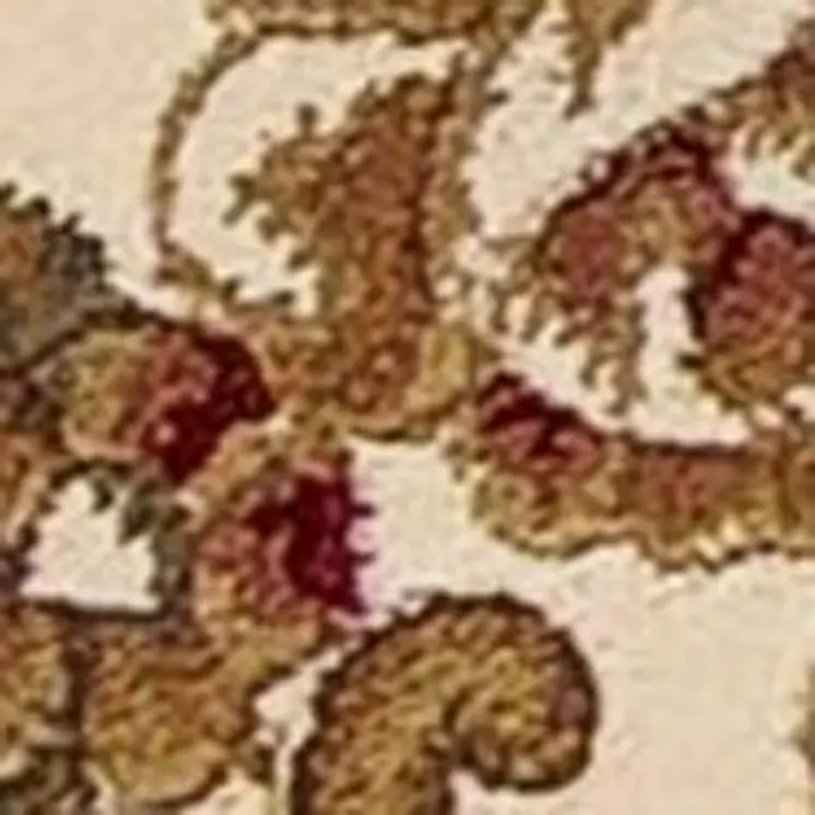 2' X 3' Green And Ivory Floral Medallion Area Rug
