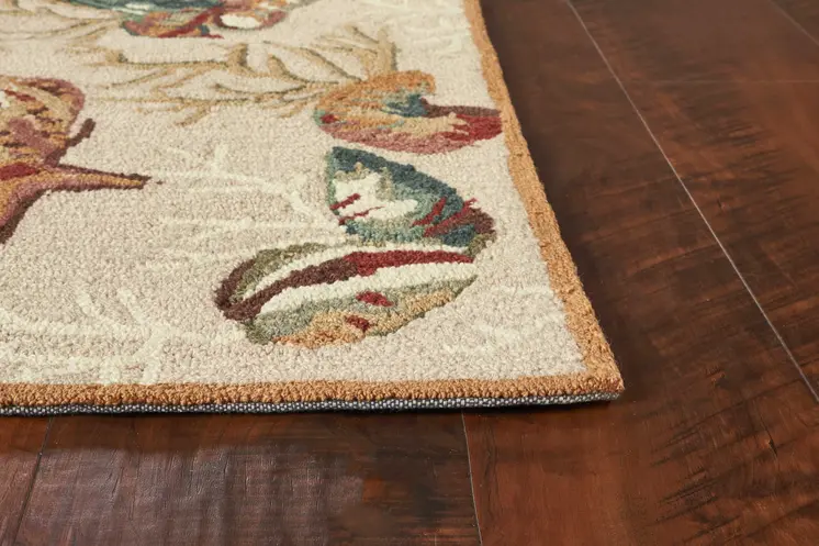 2' X 3' Beige Hand Tufted Area Rug