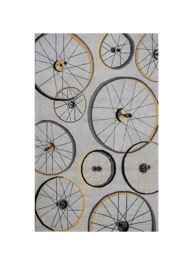 2' X 3' Gray Hand Tufted Area Rug