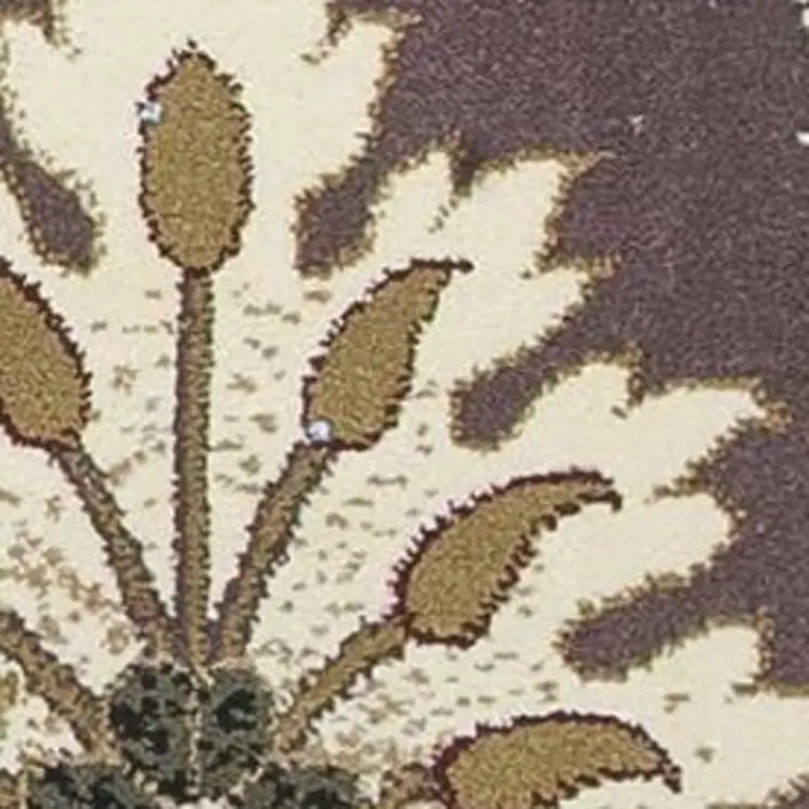 2' X 3' Plum And White Floral Area Rug