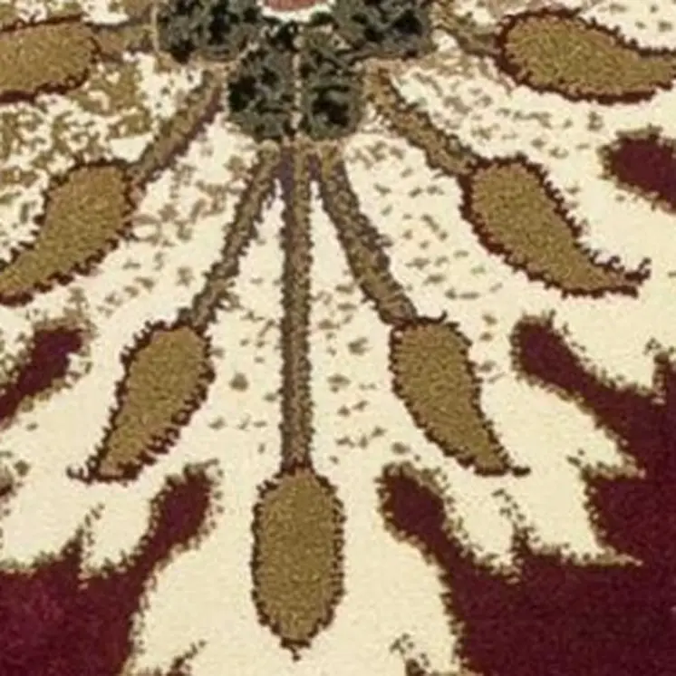 2' X 3' Polypropylene Red Accent Rug