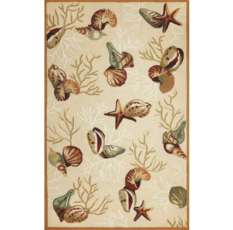 2' X 4' Beige Hand Tufted Area Rug