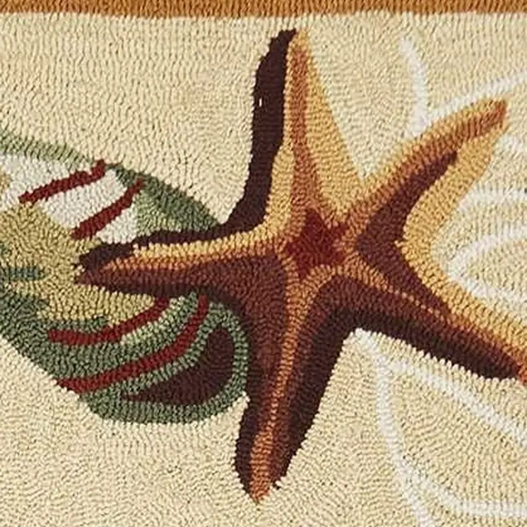 2' X 4' Beige Hand Tufted Area Rug