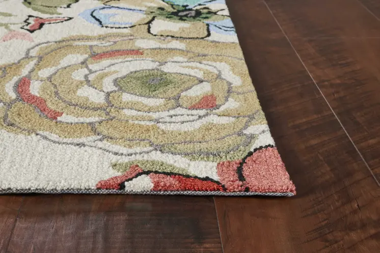 2' X 4' Sand Beige Hand Tufted Area Rug