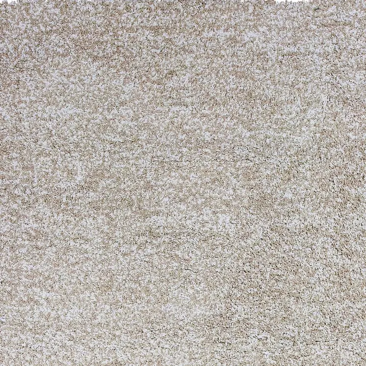2' X 4' Ivory Shag Hand Woven Area Rug