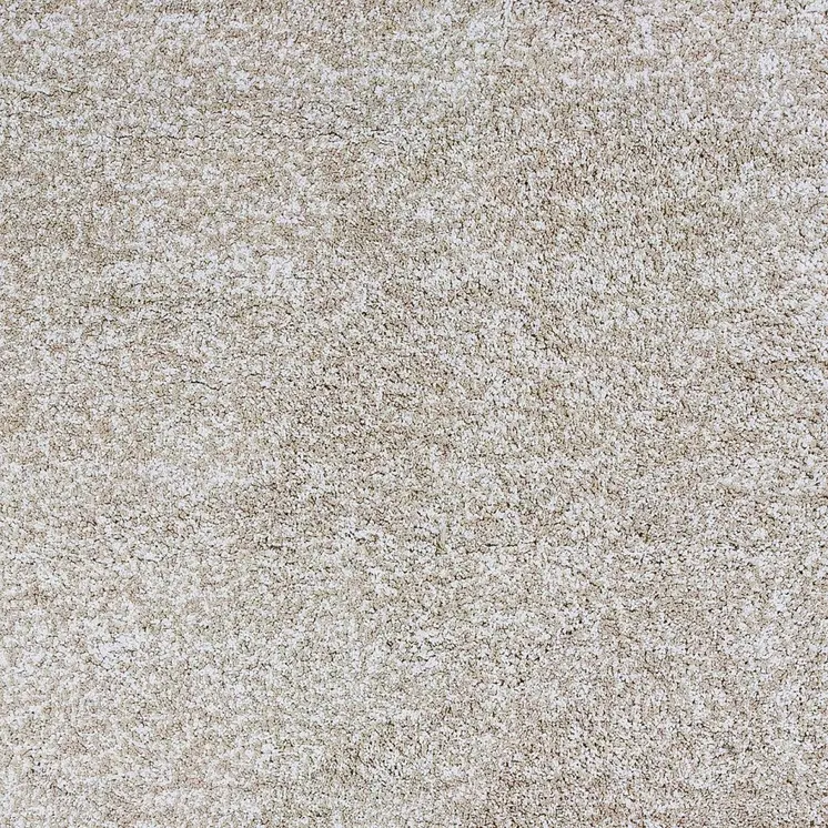 2' X 4' Ivory Shag Hand Woven Area Rug