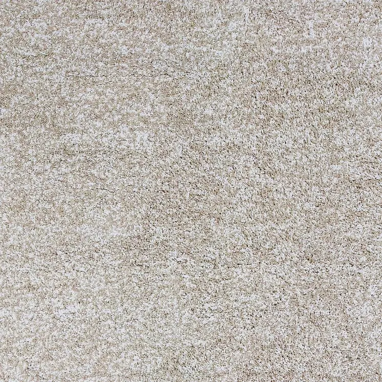 2' X 4' Ivory Shag Hand Woven Area Rug