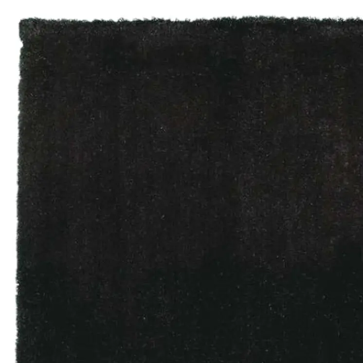2' X 4' Espresso And Brown Shag Hand Woven Area Rug
