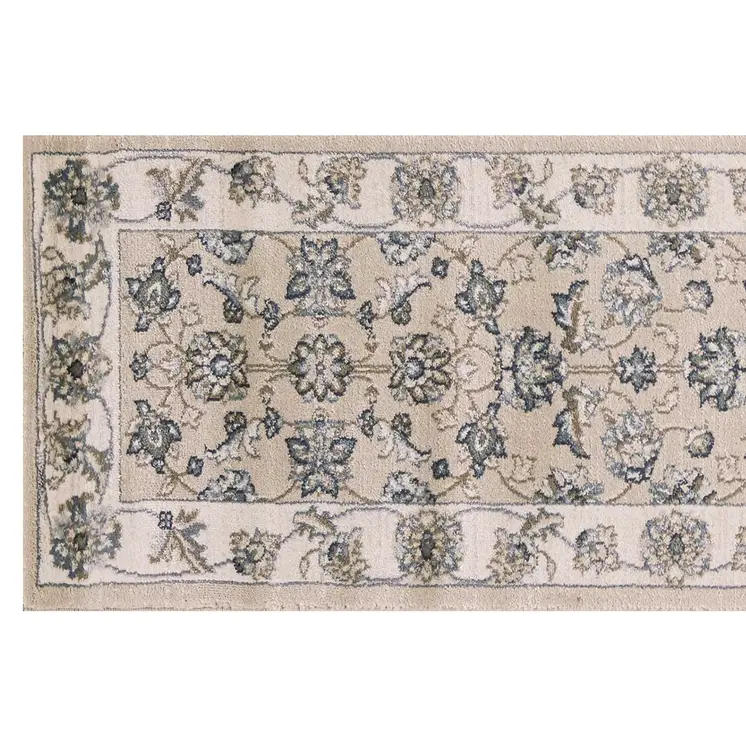 8' Beige And Ivory Runner Rug