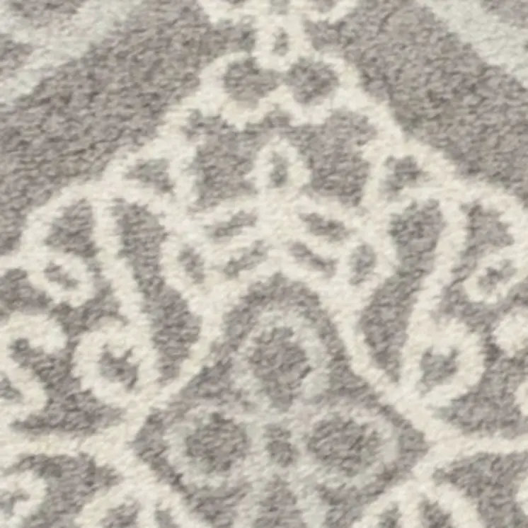 3' X 5' Silver Moroccan Indoor Outdoor Area Rug
