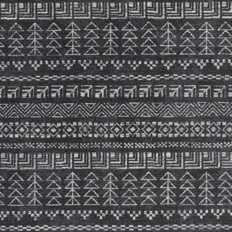 3' X 5' Gray Tribal Area Rug