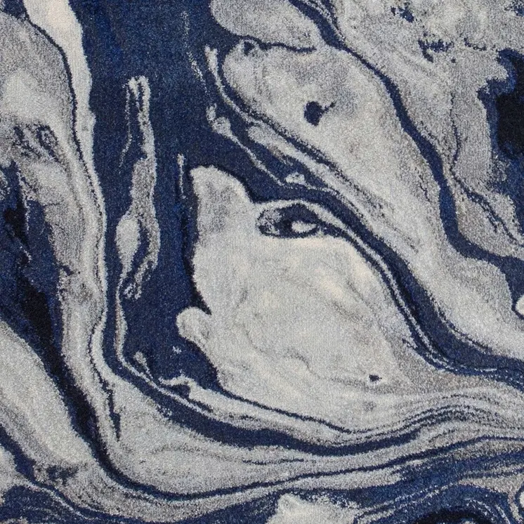 3' X 5' Blue Abstract Area Rug