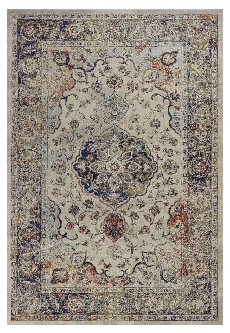 3' X 5' Ivory Medallion Area Rug